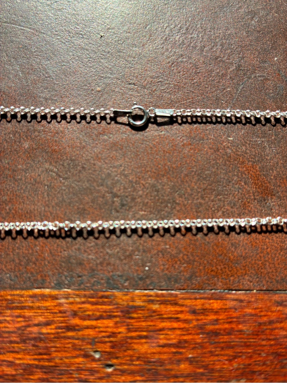 Classic sterling Silver rolo Chain Necklace - Silver
